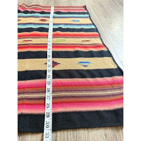 Ralph Lauren Blue Label knitted Poncho Women M/L Multicolor Aztec Indian Western - Picture 11 of 12